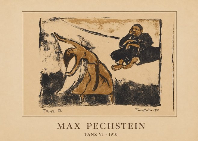 Max Pechstein Tanz Vi • 1910 No3 - Plakat