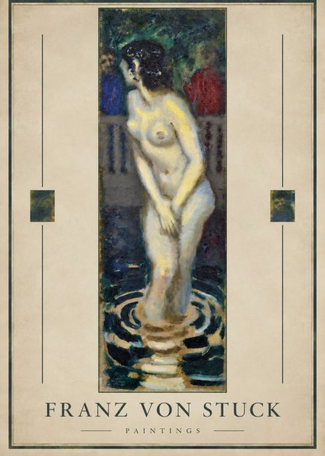 Franz von Stuck The Bather No3 - Plakat