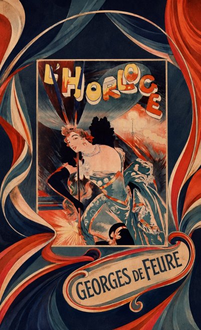 Georges de Feure L'horloge II No5 - Plakat