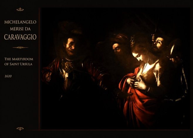 Michelangelo Merisi da Caravaggio The Martyrdom of Saint Ursula No3 - Plakat
