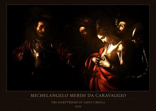 Michelangelo Merisi da Caravaggio The Martyrdom of Saint Ursula No5 - Plakat