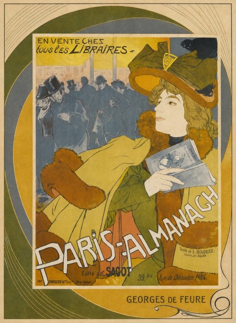 Georges de Feure Paris-almanach I No3 - Plakat