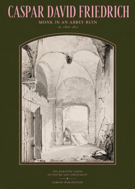 Caspar David Friedrich Monk in an Abbey Ruin No2 - Plakat