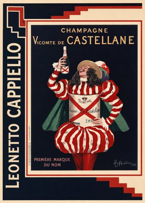 Leonetto Cappiello Champagne Vicomte De Castellane No2 - Plakat