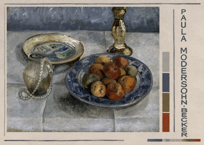 Paula Modersohn-Becker Still Life with Candlestick, Pitcher, and Fruit No6 - Plakat