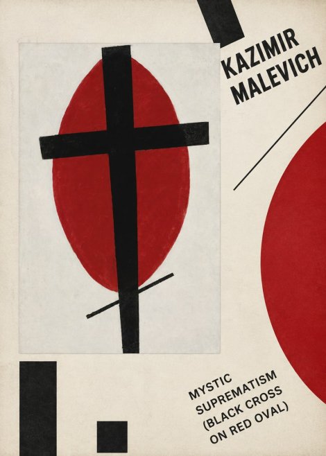Kazimir Malevich Mystic Suprematism (Black Cross on Red Oval) No4 - Plakat