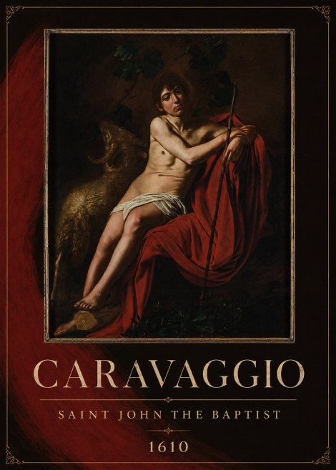 Michelangelo Merisi da Caravaggio Saint John the Baptist III No2 - Plakat
