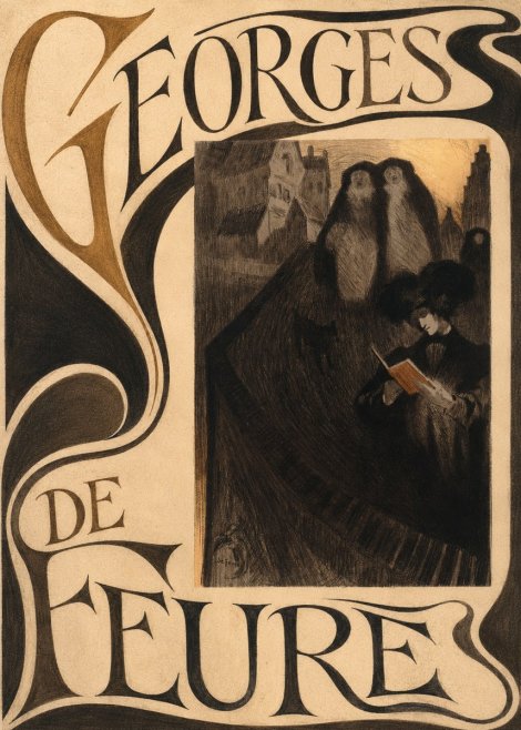 Georges de Feure La Liseuse No5 - Plakat