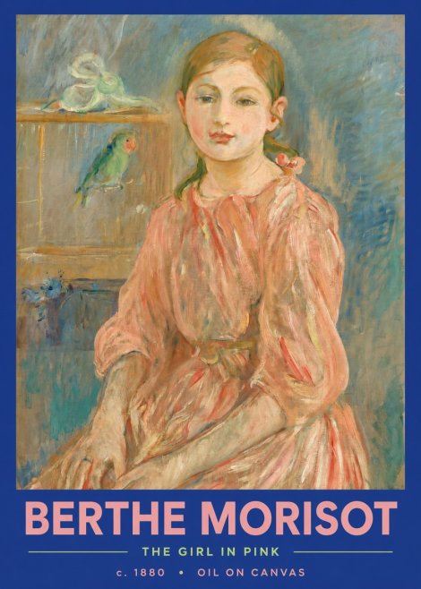 Berthe Morisot The Girl in Pink No2 - Plakat