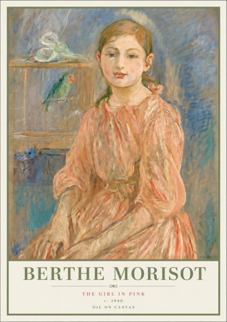 Berthe Morisot The Girl in Pink No4 - Plakat
