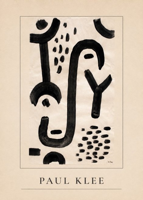 Paul Klee Face of the Goddess No3 - Plakat