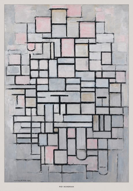 Piet Mondrian Composition No. Iv • 1914 No6 - Plakat