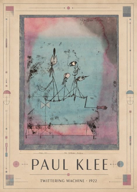 Paul Klee Twittering Machine No1 - Plakat