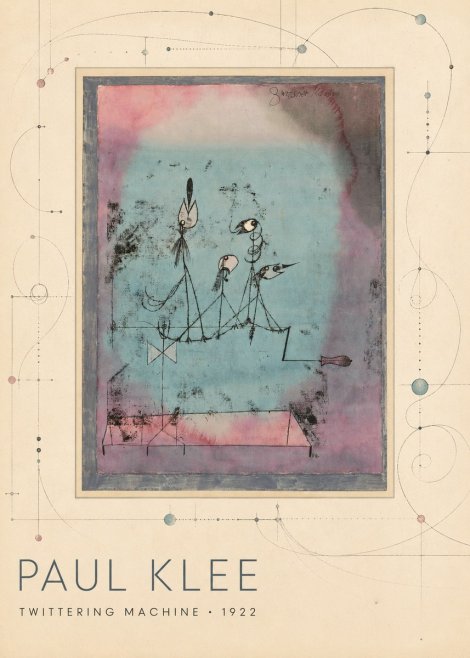 Paul Klee Twittering Machine No3 - Plakat