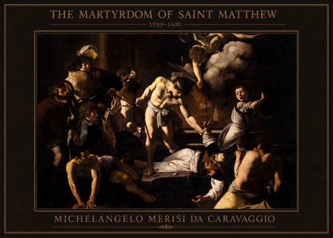Michelangelo Merisi da Caravaggio The Martyrdom of Saint Matthew No4 - Plakat
