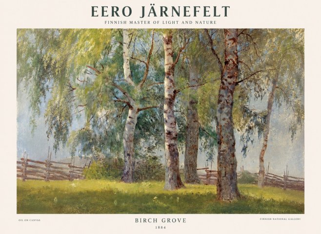 Eero Järnefelt Birch Grove No1 - Plakat