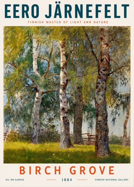 Eero Järnefelt Birch Grove No5 - Plakat