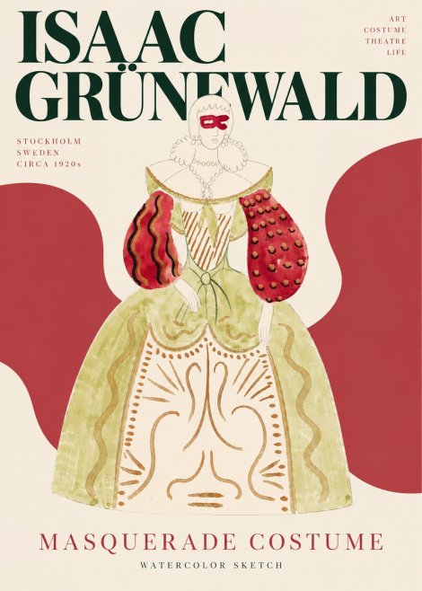 Isaac Grünewald Masquerade Costume No3 - Plakat
