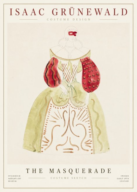 Isaac Grünewald Masquerade Costume No6 - Plakat