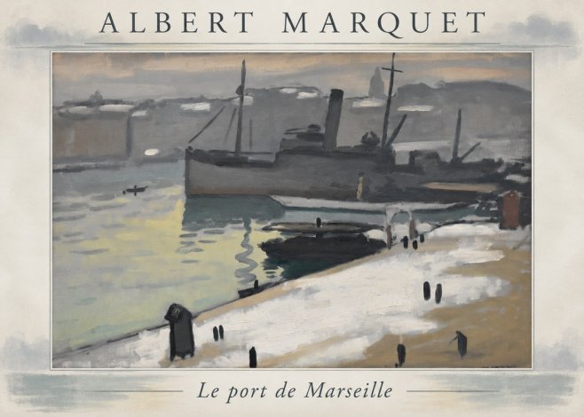 Albert Marquet Le Port De Marseille II No4 - Plakat