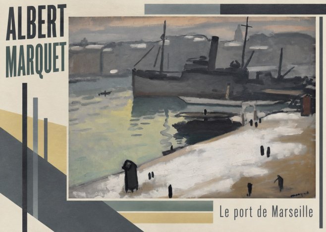Albert Marquet Le Port De Marseille II No5 - Plakat