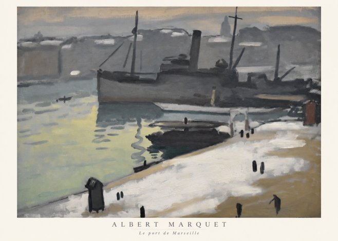 Albert Marquet Le Port De Marseille II No6 - Plakat
