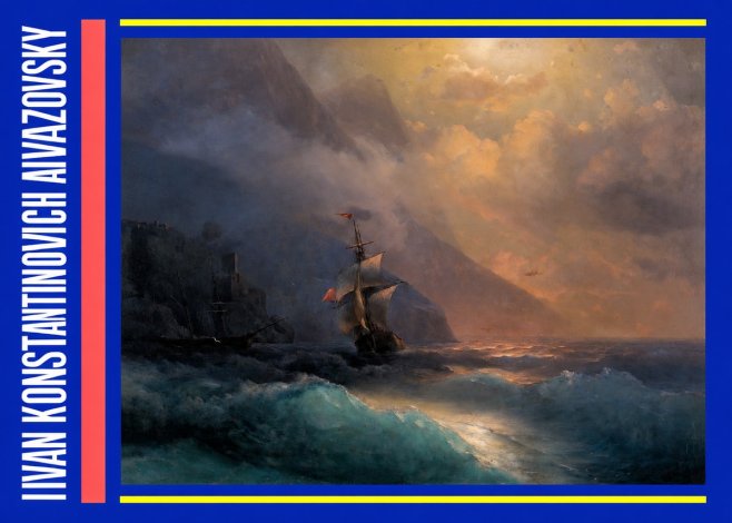 Ivan Konstantinovich Aivazovsky Storm at Sea No5 - Plakat