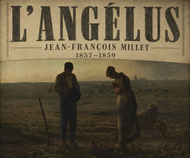 Jean-François Millet L'angélus I No6 - Plakat