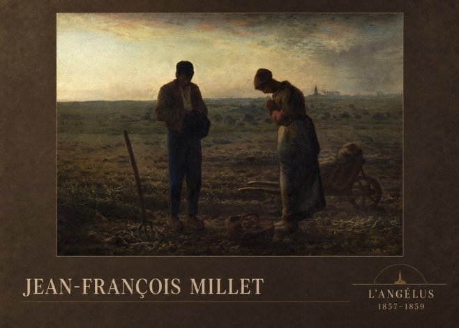 Jean-François Millet L'angélus II No2 - Plakat