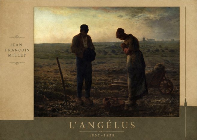Jean-François Millet L'angélus II No3 - Plakat