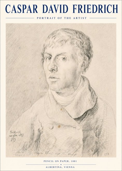 Caspar David Friedrich Portrait of the Artist No4 - Plakat