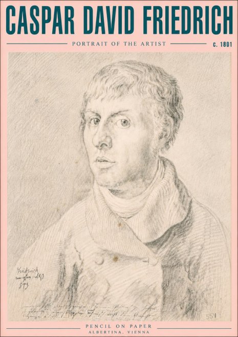 Caspar David Friedrich Portrait of the Artist No5 - Plakat