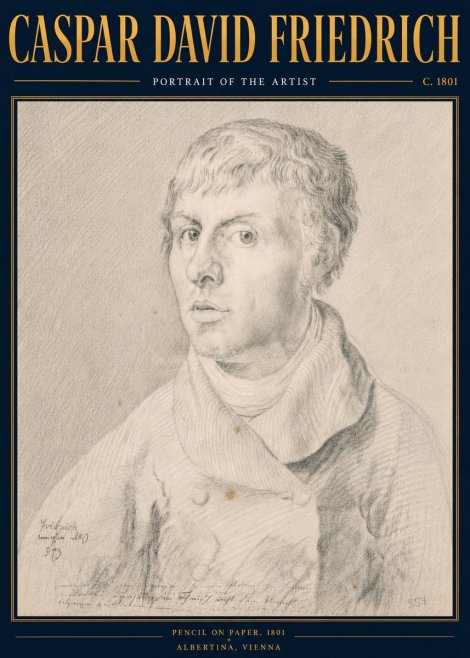 Caspar David Friedrich Portrait of the Artist No6 - Plakat