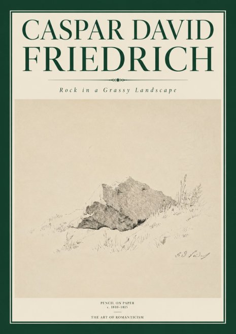Caspar David Friedrich Rock Study No6 - Plakat