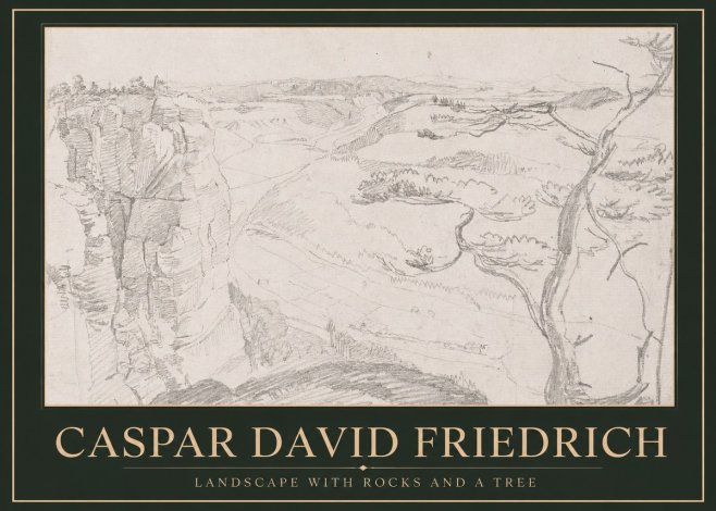 Caspar David Friedrich Landscape with Rocks and a Tree No1 - Plakat