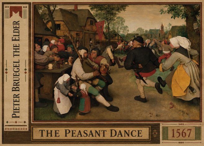 Pieter Bruegel The Peasant Dance II No2 - Plakat
