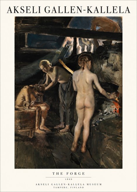 Akseli Gallen-Kallela The Forge No1 - Plakat