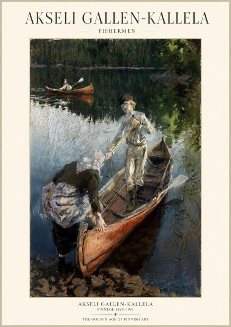 Akseli Gallen-Kallela Fishermen No1 - Plakat