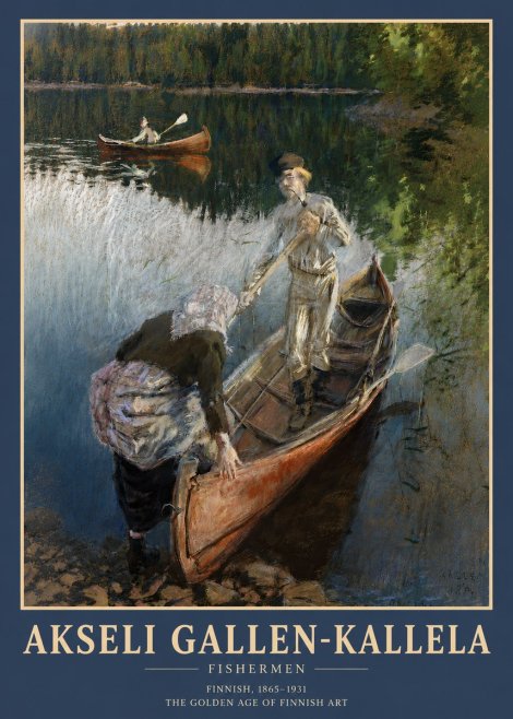 Akseli Gallen-Kallela Fishermen No3 - Plakat