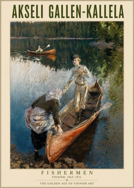 Akseli Gallen-Kallela Fishermen No4 - Plakat