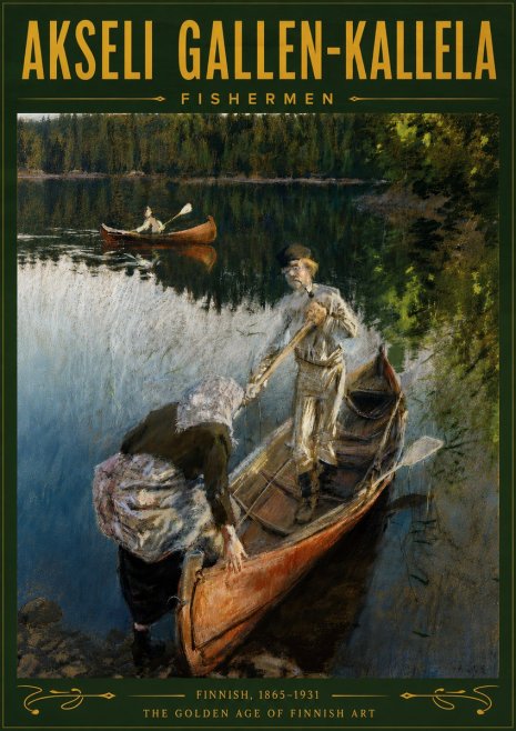 Akseli Gallen-Kallela Fishermen No5 - Plakat