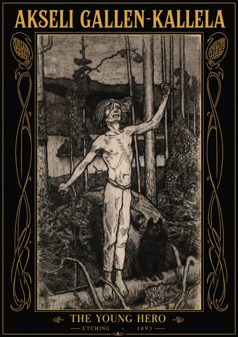 Akseli Gallen-Kallela The Young Hero No2 - Plakat