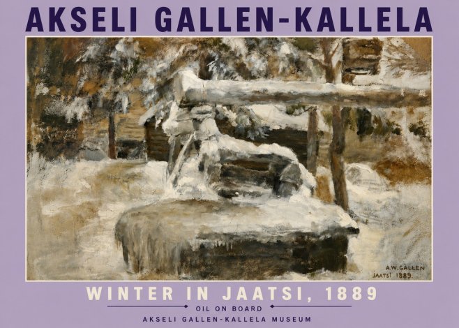 Akseli Gallen-Kallela Winter in Jaatsi, 1889 No6 - Plakat
