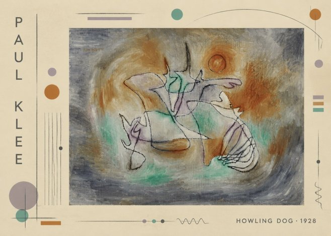 Paul Klee Howling Dog No2 - Plakat