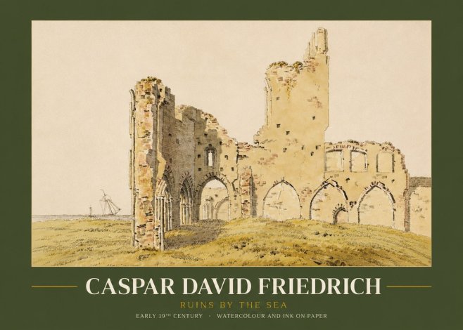 Caspar David Friedrich Ruins by the Sea No2 - Plakat