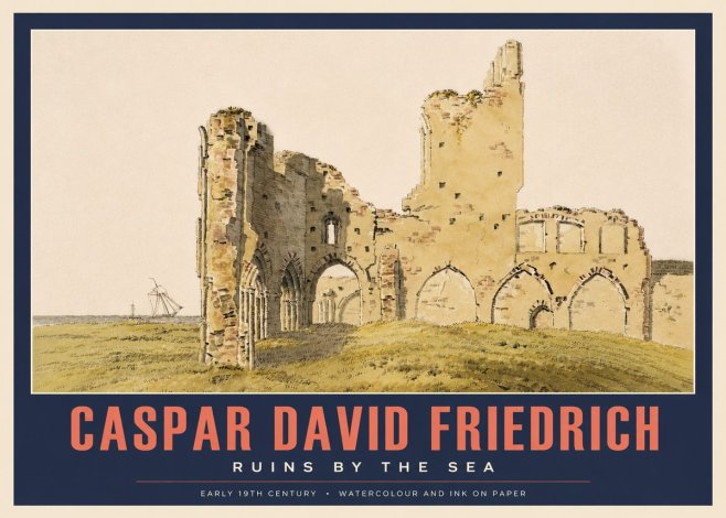 Caspar David Friedrich Ruins by the Sea No3 - Plakat