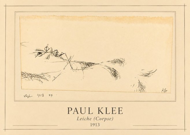 Paul Klee Leiche (Corpse) No1 - Plakat
