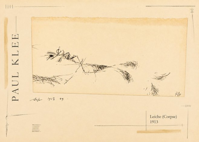 Paul Klee Leiche (Corpse) No2 - Plakat