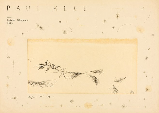Paul Klee Leiche (Corpse) No4 - Plakat