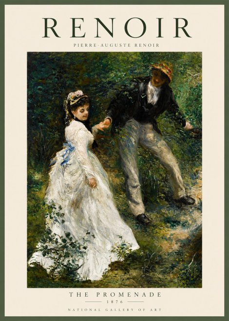 Renoir The Promenade No2 - Plakat